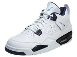 Nike Air Jordan 4 Retro Herren-Sneaker, Weiß/Feuerrot/Schwarz/Techgrau., 42 EU von Nike