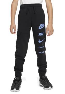 Nike Boy's B NSW SI FLC Cargo BB Pants, Black, M von Nike