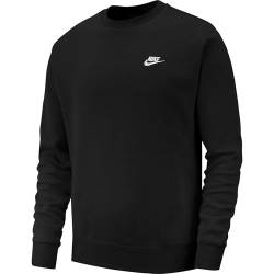 Nike Club Fleece Sweater Sweatshirt (XL, Black/White) von Nike