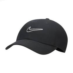 Nike Club Swoosh Cap (DE/NL/SE/PL, Alphanumerisch, M, L, schwarz) von Nike
