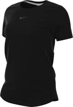 Nike Damen W NK ONE Classic DF SS TOP T-Shirt, Black/Black, XXL von Nike