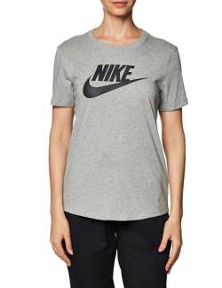 Nike Damen W NSW Tee ESSNTL ICN FTRA T-Shirt, DK Grey Heather/White, X-Large von Nike