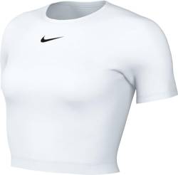 Nike Damen W NSW Tee ESSNTL Slim CRP LBR T-Shirt, White, X-Small von Nike