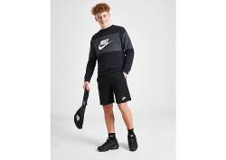 Nike Futura Crew Sweatshirt & Shorts Set Kinder - Kinder, Black/Dark Smoke Grey/White von Nike