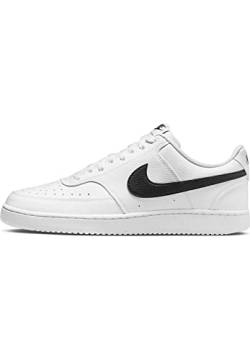 Nike Herren Court Vision Freizeit-Schuh, White Black White, 43 EU von Nike