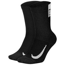 Nike Herren Multiplier Crew Socken, Black/White, S von Nike