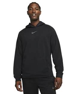 Nike Herren Pro Fleece Hoodie für Herren Kapuzenpullover, Iron Grey/Black/Black, XXL EU von Nike