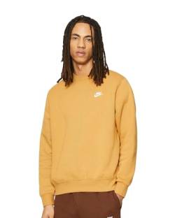 Nike Herren Sportswear Club Sweater M Elemental Gold/White von Nike