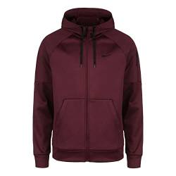 Nike Herren Sweatjacke Kapuzenjacke Therma Fit Jacke, Farbe:Bordeaux, Artikel:-638 Dark red, Größe:XL von Nike