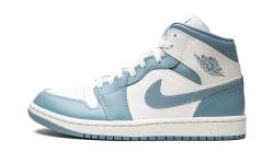 Nike Jordan 1 Mid Women, Segel/abgenutztes Blausegel, 40.5 EU von Nike