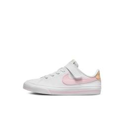 Nike Jungen Court Legacy Sneaker, White Pink Foam Sesame Honeydew, 28 EU von Nike