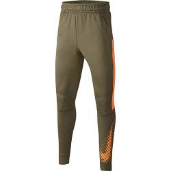 Nike Jungen Therma GFX Tapered Pantalon Hose, Grün (Medium Olive/Total Orange/Tota), (Herstellergröße: Large) von Nike