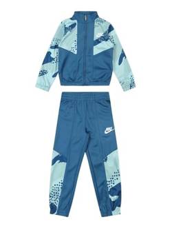 Nike -KOMPLETTE ANZUG - Sweatshirt mit Kapuze - Kängurutaschen -Hose mit elastischer Taille -Logo, Öl/Hellblau, 6-7 Jahre von Nike