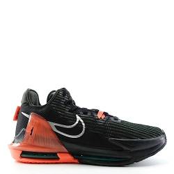 Nike Lebron Witness VI Herren Basketball Trainers CZ4052 Sneakers Schuhe (UK 9.5 US 10.5 EU 44.5, Black metallic Silver Sequoia 001) von Nike