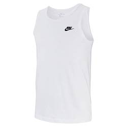 Nike Mens M NSW Club-Tank Vest, White/Black, S-T von Nike
