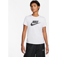 Nike New Sportswear Essential Icon Futura T-Shirt Damen in weiß, Größe: L von Nike