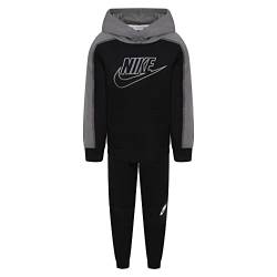 Nike -Set bestehend aus Sweatshirt und Hose – Sweatshirt mit Kapuze – Sweatshirt mit Air-Schriftzug – Hose mit elastischem Girovita-Hose – Regular Fit Schwarz/Grau 023 5-6 Jahre von Nike