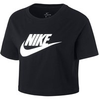 Nike Sportswear Essential Crop T-Shirt Damen in schwarz, Größe: XL von Nike