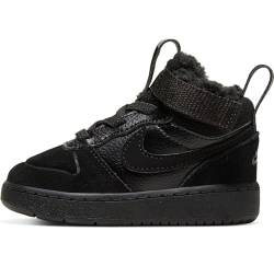 Nike Unisex Baby Court Borough Mid 2 Boot Td Sneaker, Black/Black/Black von Nike
