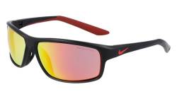 Nike Unisex Rabid 22 M Dv2153 Sunglasses, 010 Matte Black/Red Mirror, 62 von Nike