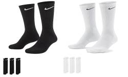 Nike Unisex Trainingssocken Everyday Cushioned Crew Socks SX7664 6 Paar, Artikel:-100 white, Größe:38-42 von Nike