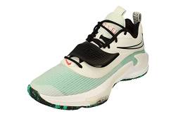 Nike Zoom Freak 3 Herren Basketball Trainers DA0694 Sneakers Schuhe (UK 8 US 9 EU 42.5, White Black Clear Emerald 101) von Nike