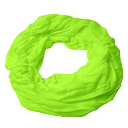 Niklarson Loop Schal Tuch neon-grüngelb Rundschal 160x45cm unisex Schlauch T5082 von Niklarson