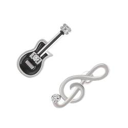 Nilioyul Hypoallergene Gitarrennoten Ohrringe aus 925er Sterlingsilber, eleganter und zarter Schmuck für alle Legierungen, besondere Geschenke von Nilioyul