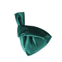 Nilioyul Tragbare Handtasche im eleganten Stil für modebewusste Frauen. Bunte Plüsch Handgelenktasche aus Samt, Handtasche, Geschenk für Frauen, schwarzgrün von Nilioyul