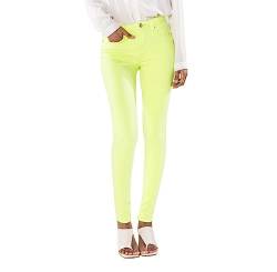 Nina Carter P106 Damen Jeanshosen Slim Fit Push-Up Skinny Jeans Mid-High Waist, Neongrün (P106-11), S von Nina Carter