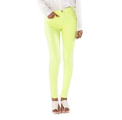 Nina Carter P106 Damen Jeanshosen Slim Fit Push-Up Skinny Jeans Mid-High Waist, Neongrün (P106-11), XS von Nina Carter