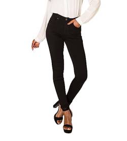 Nina Carter P106 Damen Jeanshosen Slim Fit Push-Up Skinny Jeans Mid-High Waist, Schwarz (P106), XL von Nina Carter