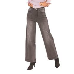 Nina Carter Q1878 Damen Jeanshosen Flared Bootcut High Waist Jeans (M, Grau (Q1878-1)) von Nina Carter
