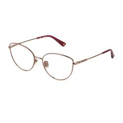 Nina Ricci Damen Vnr258 Sonnenbrille, Rot/Gold (Shiny Red Gold W/Bordeaux Parts), 66 von Nina Ricci