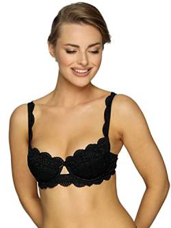 Dirndl BH von Nina von C, push up BH, Gr.-80F, Schwarz von Nina von C.