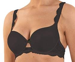 Nina von C. Damen Dirndl glatt Push Up BH/Bra Büstenhalter Spitze Wiesn schwarz, Farbe:schwarz, Grösse:75 C von Nina von C.