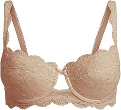 Nina von C. Dirndl Push Up BH/Bra Caramel Nude, perfekt für Ihren Auftritt auf dem Oktoberfest/Wiesn, Grösse:75 D, Farbe:Caramel/Nude von Nina von C.