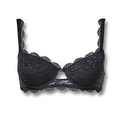 Nina von C. Dirndl Push Up BH/Bra schwarz Black, perfekt für Ihren Auftritt auf dem Oktoberfest/Wiesn 70-95 A-E Cup, Farbe:schwarz, Grösse:80 A von Nina von C.