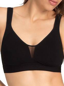 Nina von C. Wellness BH Cotton Shape 45 520 112 0 Gr. 95C in Schwarz von Nina von C