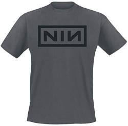 Nine Inch Nails Classic Logo T-Shirt Charcoal L von Nine Inch Nails