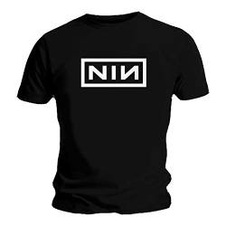 Nine Inch Nails Herren T-Shirt Schwarz Schwarz Gr. L, Schwarz von Nine Inch Nails
