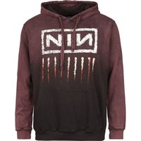 Nine Inch Nails Kapuzenpullover - Downward Spiral - S bis XXL - für Männer - Größe M - dunkelrot  - EMP exklusives Merchandise! von Nine Inch Nails