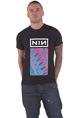 Nine Inch Nails Pretty Hate Machine Männer T-Shirt schwarz L 100% Baumwolle Band-Merch, Bands von Nine Inch Nails
