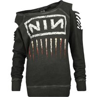 Nine Inch Nails Sweatshirt - Downward Spiral - S bis XXL - für Damen - Größe L - charcoal  - Lizenziertes Merchandise! von Nine Inch Nails