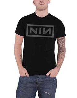 Nine Inch Nails T Shirt Classic Grau NIN Band Logo Nue offiziell Herren Schwarz XL von Nine Inch Nails