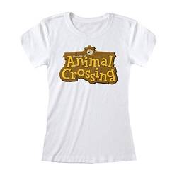 Animal Crossing T-Shirt Girlie 3D Logo (S) von Nintendo