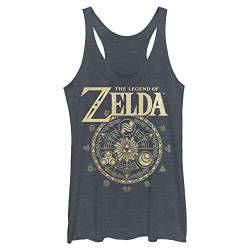 Nintendo Damen Zelda Cir Hemd, Marineblau meliert, Mittel von Nintendo