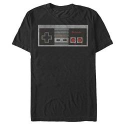 Nintendo Herren Controller T-Shirt, schwarz, X-Groß von Nintendo