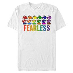 Nintendo Herren Yoshi Fearless T-Shirt, weiß, XXL Größen Tall von Nintendo