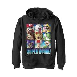 Nintendo Jungen Stapel Kapuzenpullover, Schwarz, M von Nintendo